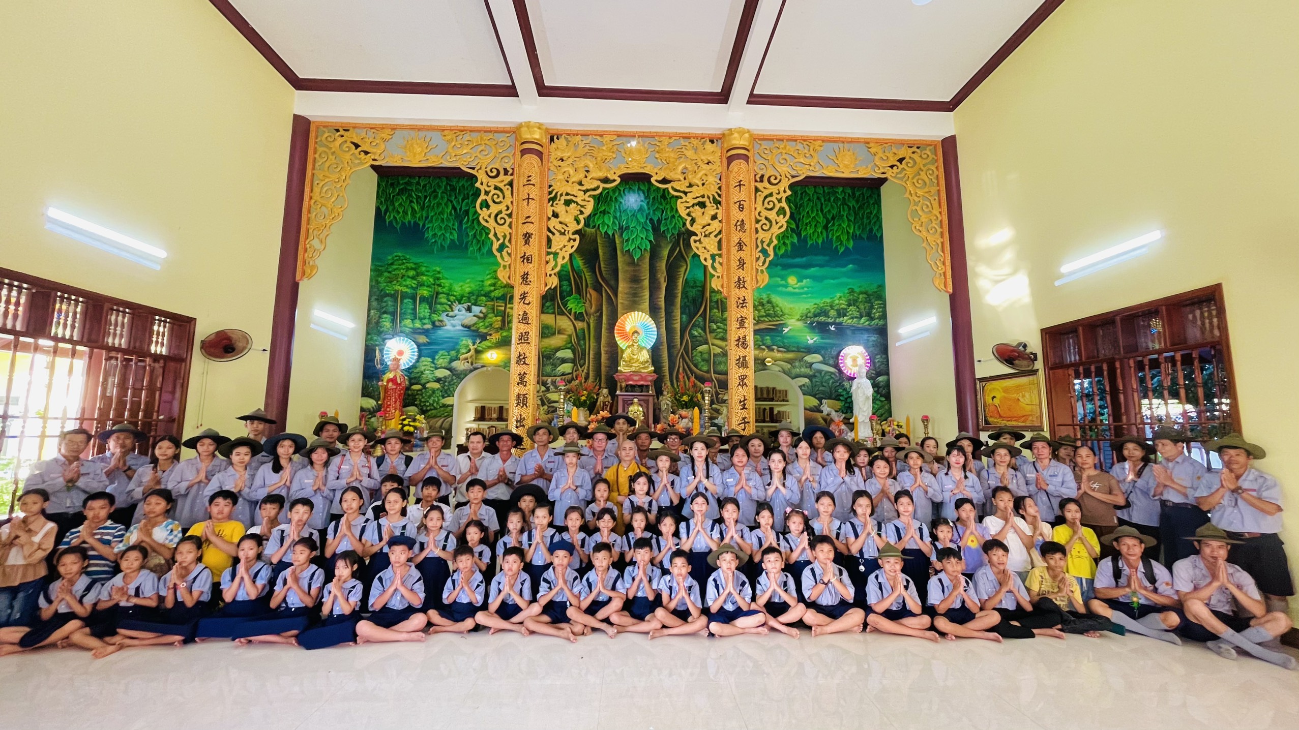 Phù Cát: Ban Điều Hành GĐPT tổ chức sinh hoạt tu học cho 200 Đoàn sinh và Huynh trưởng.